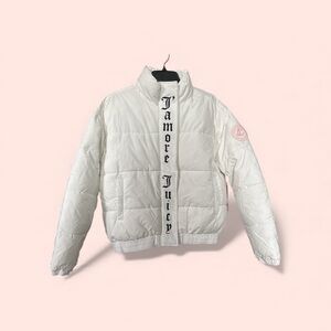JUICY COUTURE *NWT* XS Puffer Onyx Jacket Feather